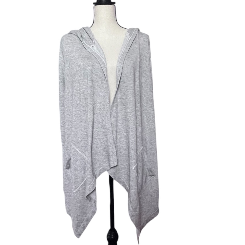 Feather Clothing Women's Hooded Kint Open Cardigan Long Sleeve Sz 4 Pre-owned